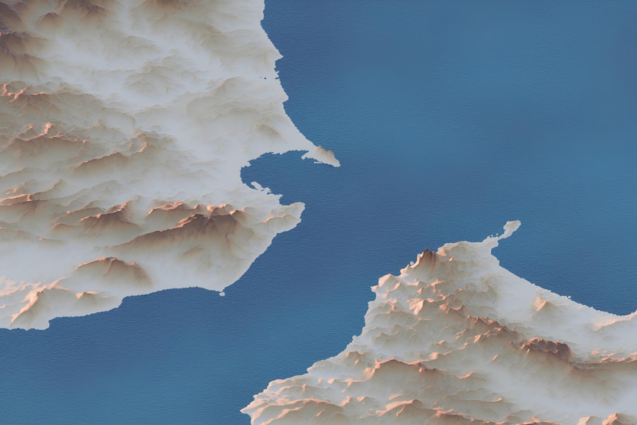 Elevation and terrain map used in a GIS mapping platform