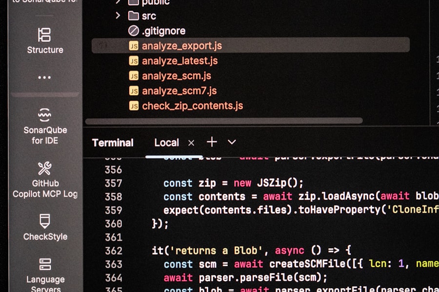 Code editor and terminal for a custom internal operations system